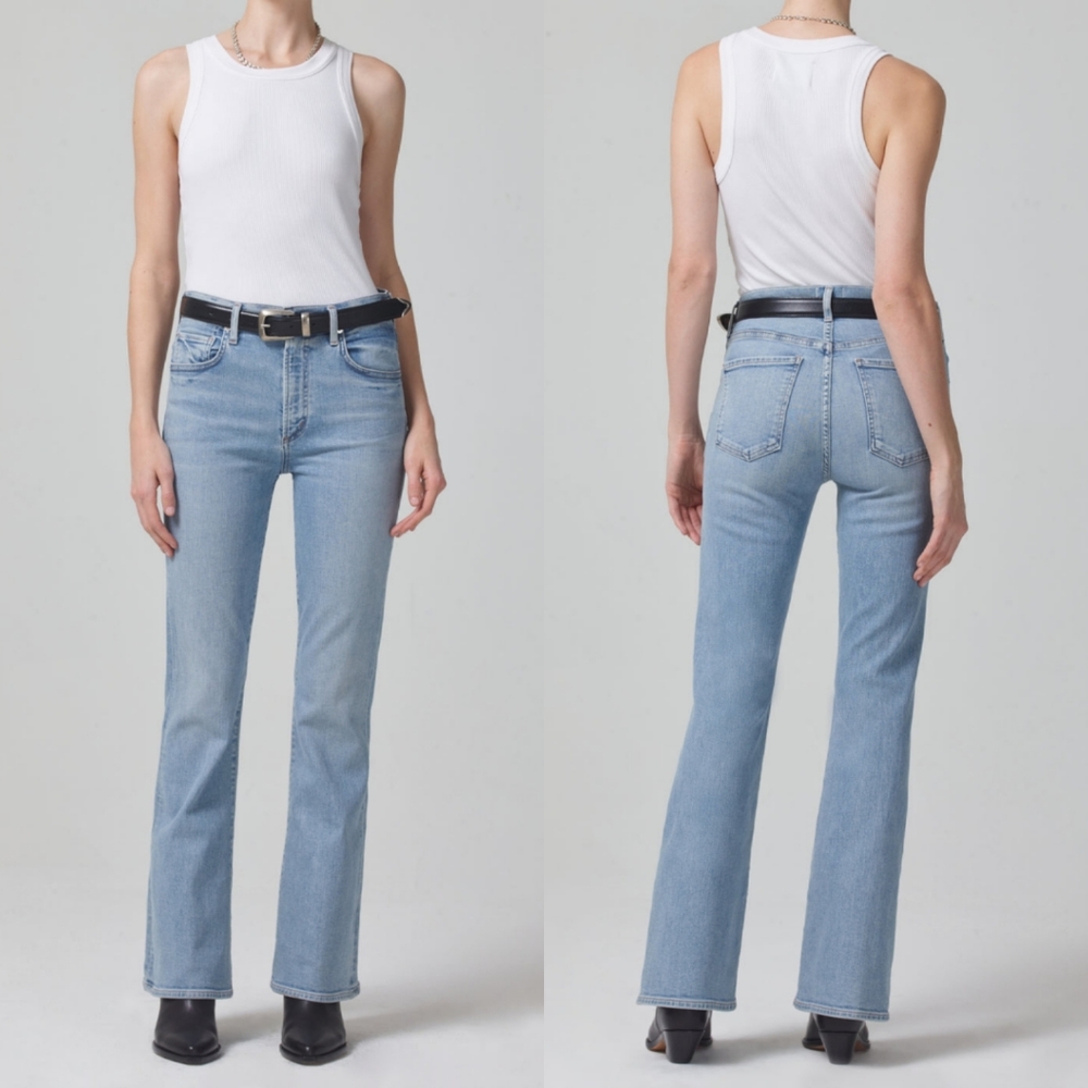 CITIZEN OF HUMANITY Lilah High Rise Bootcut Jeans In Lyric Wash 27.